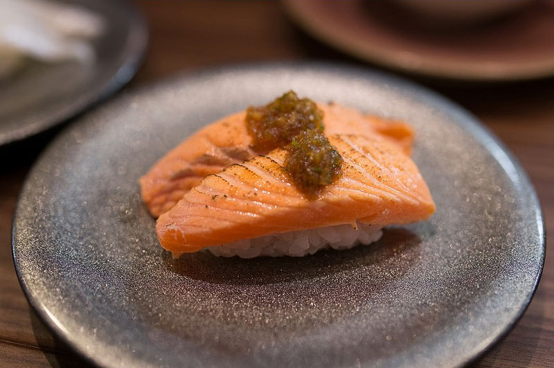 Makanan Sushi Menu Ikan Salmon